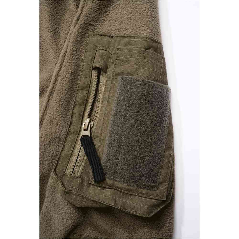 Brandit - Fleece Troyer Ripstop Longsleeve shirt - Olive green